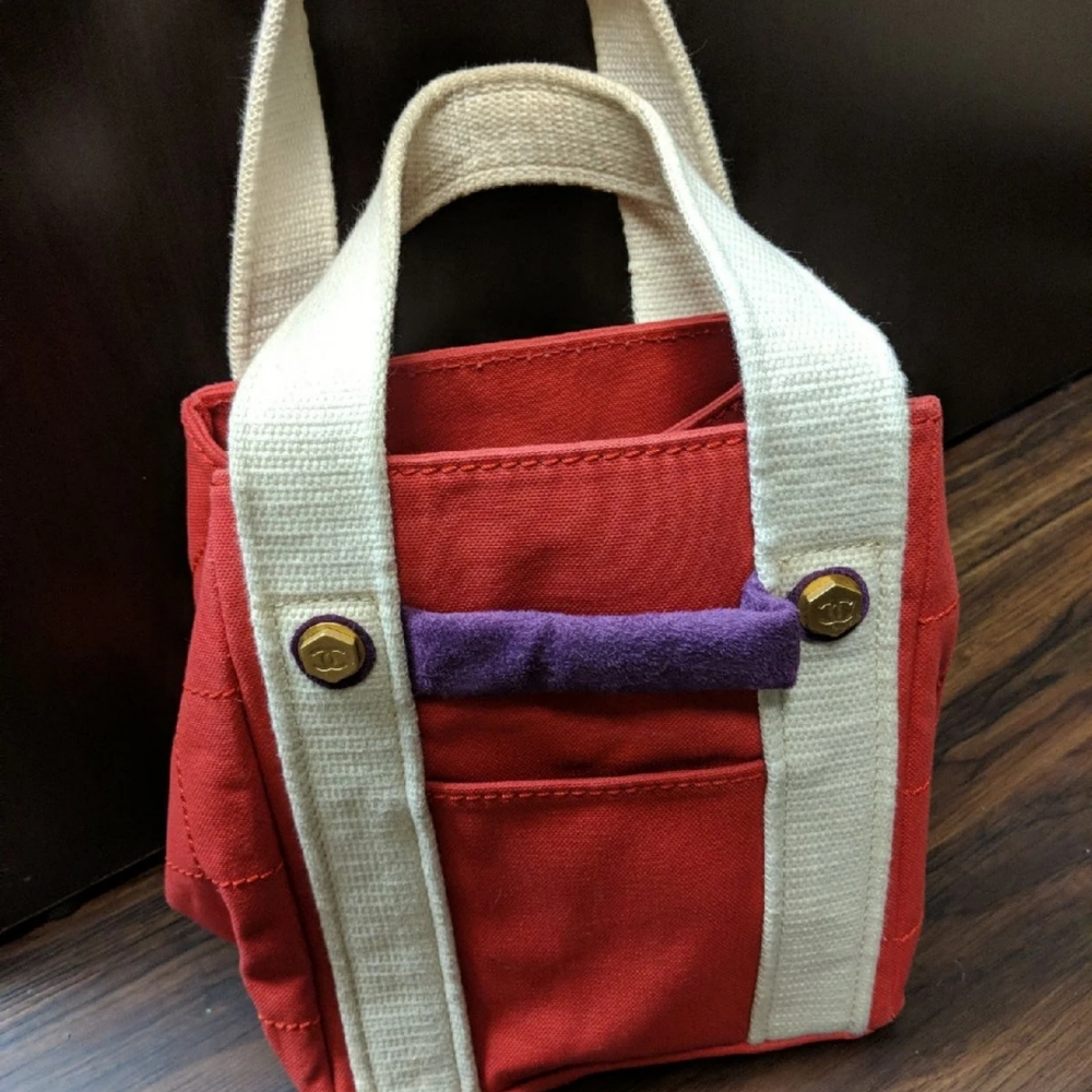 Chanel Vintage Canvas Small Tote